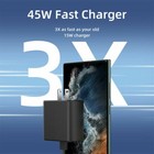 45w Type Usb-c Super Fast Wall Charger  6ft Cable For Samsung Galaxy S23 S22 S21