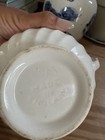 Antique Scalloped Ironstone Sugar Bowl Without Lid