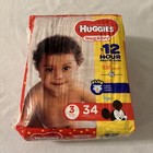 Vintage Huggies Snug   Dry Mickey Minnie Sz 3 Discontinued 34 Diapers Brand New
