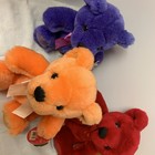 First   Main Rainbow Birthday Teddy Bear Plush 6  Tall 6 Colors