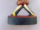 Scarce Antique Hubley Cast Iron Door Stop  Fish  Charelston Dancers