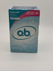 1 Box  Applicator Free Fluid Lock Regular Tampons 40ct