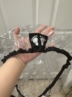 Bugaboo Cameleon Stroller Rain Cover Clear W black Canvas Trim 800540