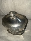 Vintage Godinger Silver Art Company Silver Plated Etched Ornate  Tea Canister