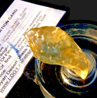 Libyan Desert Glass Meteorite Tektite Impact Specimen  99 Crt yellow Gem  Aaaa 
