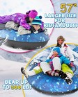 Snow Tube With Nylon Cover  Heavy Duty Inflatable Sled For Kids And Adults