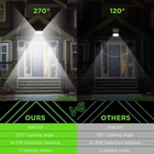 Led Solar Power Pir Motion Sensor Wall Lights Outdoor Garden Fence Security Lamp