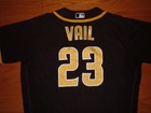 San Diego Padres Andrew Vail 2022 Game Used Worn Jersey  rowan University 