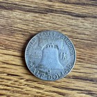 1961 D Ben Franklin Us Half Dollar  90  Silver  Circulated