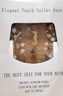 Jewel Shell Seashell And Seahorse Resin Toilet Seat  Chrome Hinges Elongated