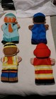 Melissa   Doug Fabric Hand Puppets  Doctor  Construction Guy  Police   Fireman 