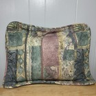 Croscill Decorative Rectangular Throw Pillow 15    X 19    Muted Abstract Floral