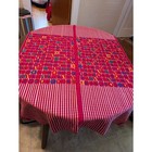 Vintage Traditional Handwoven Guatemalan Textile 52 X 37 Inches Euc