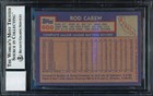 Rod Carew Signed 1984 Topps Card 600 California Angels Auto 10 Beckett