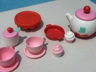 Kids Pretend Play Tea Set W  Musical Teapot  Cups  Saucers   Cupcake Pieces