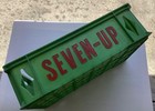 Nice Seven-up   7-up Green Plastic Soda Crate
