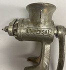 Vintage Number 2 Universal Meat Grinder Metal With Wooden Handle
