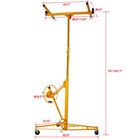 16ft Drywall Lift Panel Hoist Jack Lifter Construction Tool With Adjustable Arm