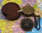 Antique Brass Engraved Compass To My Son  Nautical Marine Pocket Compass Gifts F