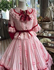 Touhou Project Remilia Scarlet Cosplay Dress Women Costume Girl Pink Outfit