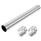 Straight Exhaust Pipe  2 5  Stainless Steel Straight 2 5 Inch 35 Inch Long
