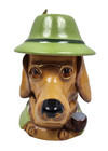 Rare Vintage Sherlock Holmes Hound Dog Figural Germain Lidded Beer Stein