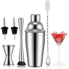 6 Piece 26oz Professional Cocktail Shaker Set With Built-in 750ml 26oz
