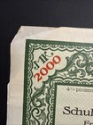 1919 2 000 German Mark Bond - Free Hanseatic City Of Bremen With 17 Coupons