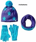 Girls Beanie Scarf   Gloves Zero Xposur 3 Piece Set Size S-m  M-l New