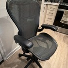 Herman Miller Aeron Black Mesh Ergonomic Office Chair With Adjustable Armrests