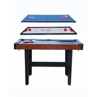 48  3 In 1 Combo Game Table Billiards Pool Glide Hockey Table Tennis Home