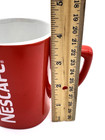 Vintage Nestle Nescafe Red White Cup Mug Coffee Ceramic Collectible 11 Oz Square