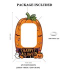 Halloween Photo Booth Props 62x38 6 Inch  Pumpkin Picture Frame Cutout With 10m