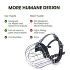Strong Dog Muzzle Metal Wire Basket Anti-barking For Xl Bully Rottweiler Mastiff
