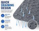 Non Slip Bathtub Mat  40x16 Extra Long  200  Suction Cups  Multi-color Options