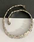 Vintage Taxco Mexico Sterling Silver 925 Heavy Necklace Signed And Marked 140 Gr