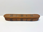 Antique Native American Indian Hand Woven Coiled 17  Long Lidded Basket