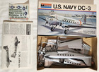 Vintage 1975 Monogram 1 90 Us Navy Douglas Dc-3 Model Airplane Kit  7590 New