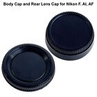 Front Body Cap   Rear Lens Cap For Nikon Af Af-s Ai F Mount Lens   Camera Dslr