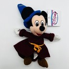 Disney Store Sorcerer Mickey Fantasia 8  Bean Bag Plush Stuffed Toy New Vintage