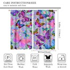 Butterfly Decor Curtains colourful Pink 20 5 w X 45 l  pack Of 2  Butterfly-2