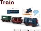 Electric Wooden Train For Kids 3  Battery Powered Compatible With Brio   Thomas