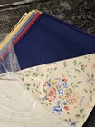 Longaberger Fabric Napkin 8 Napkin pack Solid floral  80248 Nip