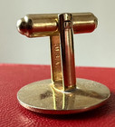 Single Replacement Hickok Usa Gold Tone Cufflink Vintage Mid Century Estate
