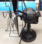 Vtg Westinghouse Electric 4-blade Oscillating Metal Desk Fan -works- 315745a