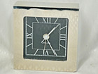1950 Chelsea Polished Nickle Art Deco Desk Alarm Clock German Quartz Movment 3 