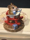 M-103 Wee Forest Folk Red Rocking Tot 1983 High Hair Baby Mouse