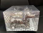 Set Of 3- Dachshund Metallic Silver      Ornaments Christmas Wiener Dogs Holidays