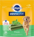X-shape Fresh Mint Dog Treats For Dental Care - 28 Count  No Added Sugar