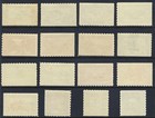 B d  1906 Bosnia   Herzegovina Scott 30e-45e Compound Perf 12 5 X 6 5 Set Mnh h